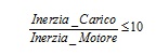 inerzia carico motore